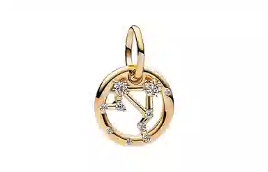 Pandora Zodiac Pendant Gold