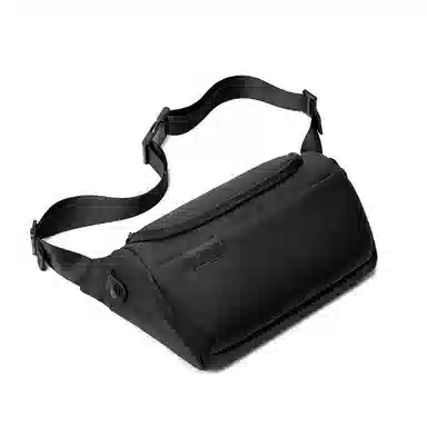 北极猎人 时尚大容量日常出行 涤纶 单肩包胸包腰包 常规 男款 黑色/灰色