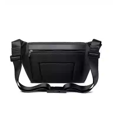 北极猎人 时尚大容量日常出行 涤纶 单肩包胸包腰包 常规 男款 黑色/灰色