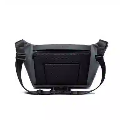 北极猎人 时尚大容量日常出行 涤纶 单肩包胸包腰包 常规 男款 黑色/灰色