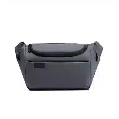 北极猎人 时尚大容量日常出行 涤纶 单肩包胸包腰包 常规 男款 黑色/灰色