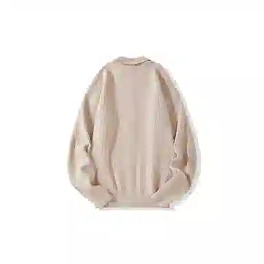 我是大卫 翻领拉链高级感潮牌基础开衫韩版针织衫 男女同款