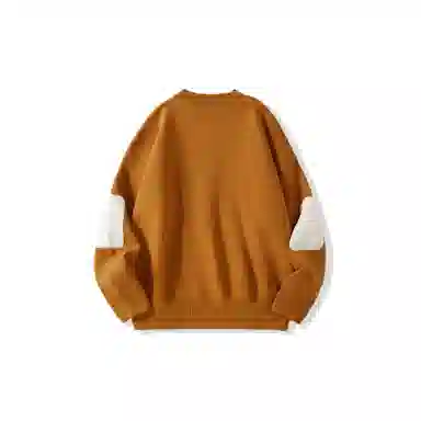 我是大卫 拼色设计感宽松基础韩版潮牌圆领套头针织衫 男女同款