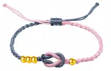 老庙 新中式国潮转运珠 足金 一口价 黄金手链 女款