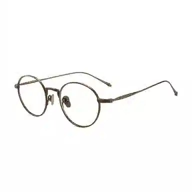 【联系客服可配度数】 佐川 复古日系 超轻细边韩版潮 素颜可配近视度数 纯钛 椭圆形 光学镜架 男女同款情侣款