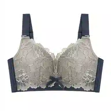 千奈美 大胸显小胸薄款全罩杯无钢圈防下垂收副乳文胸