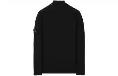 Stone Island Ghost Pieces Black Knit Zip Sweater