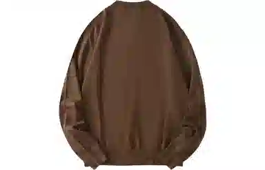 我是大卫 单排扣纯色圆领百搭宽松针织衫 男女同款