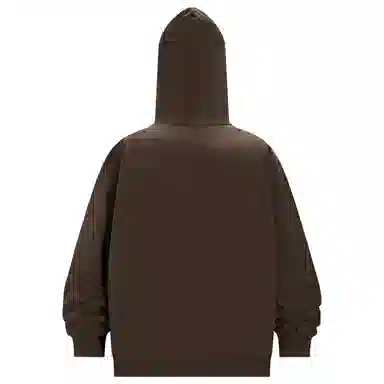 KAKAZZY Vintage Embroidered Hoodie Brown