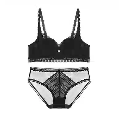 内在密码 大胸显小显瘦收副乳防下垂法式纯欲性感蕾丝超薄聚拢文胸两件装