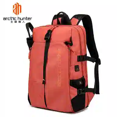 北极猎人 多功能运动收纳男大容量学生拉链搭扣开合 锦纶 篮球包足球健身包训练包书包背包双肩包 大号 男款 黑色/灰色/蓝色