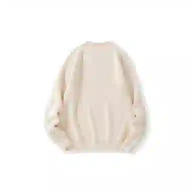 我是大卫 纯色圆领慵懒风简约韩系百搭宽松长袖针织衫 男女同款