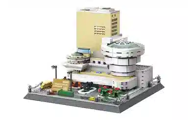 万格 建筑系列 美国纽约古根海姆博物馆 积木