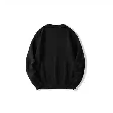 我是大卫 韩版单排扣慵懒风个性开衫纯色针织衫 男女同款