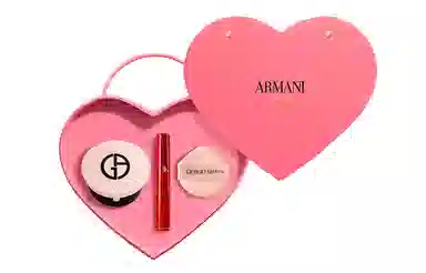 阿玛尼 限定裸粉气垫套装 修饰肤色 唇釉+气垫