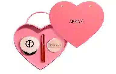 阿玛尼 限定裸粉气垫套装 修饰肤色 唇釉+气垫