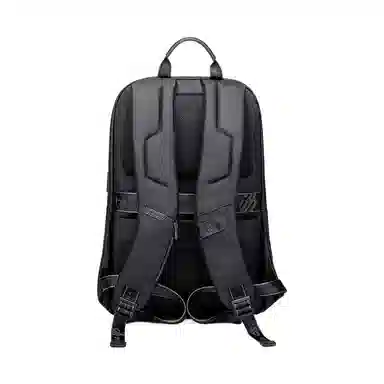 北极猎人 防泼水旅行大容量商务通勤轻便大学生 牛津布 电脑包书包背包双肩包 男款 黑色