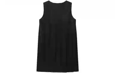 东鲸岁时记 圆领褶皱刺绣无袖连衣裙 女款