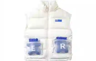 ER Bear Pocket Detachable Sleeve Down Jacket
