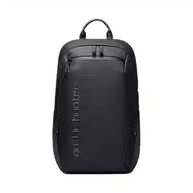 北极猎人 防泼水旅行大容量商务通勤轻便大学生 牛津布 电脑包书包背包双肩包 男款 黑色