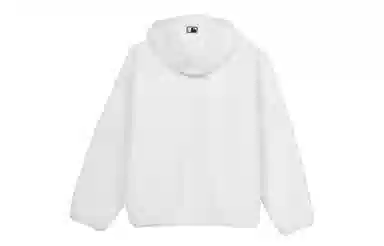 MLB New York Yankees Logo Embroidered Fleece Hoodie Ivory