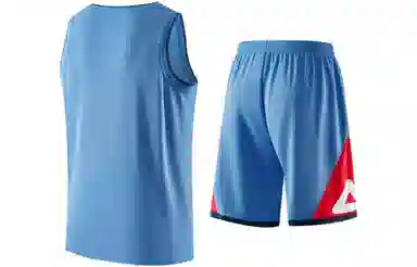 匹克 篮球训练系列 吸湿透气篮球套装 男款 灰蓝