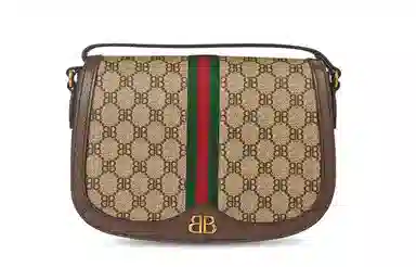 Balenciaga x Gucci Saddle Bag Brown