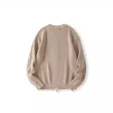 我是大卫 宽松慵懒纯色基础休闲长袖针织衫 男女同款