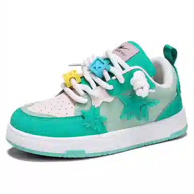 双星八特 鸳鸯拼接复古增高礼盒休闲舒适潮流百搭加绒 防滑耐磨 低帮 板鞋 男女同款