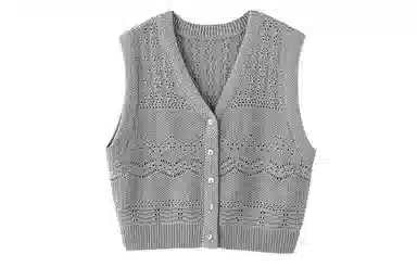 花栗鼠小姐 小个子休闲叠穿单排扣马甲 女款