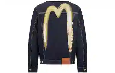 EVISU AW23 Big M Embroidered Denim Jacket