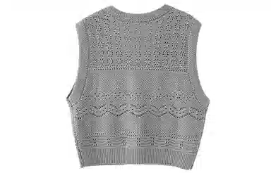 花栗鼠小姐 小个子休闲叠穿单排扣马甲 女款