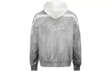 EVISU AW23 Seagull Embroidered Denim Jacket Light Grey