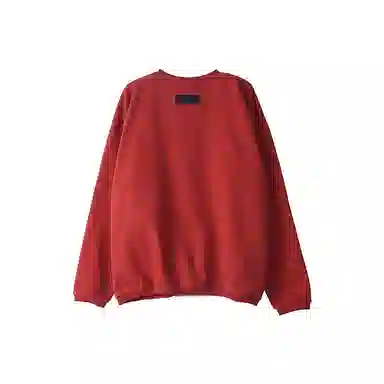 ROARINGWILD Letter Print Loose Fit Long Sleeve Sweatshirt