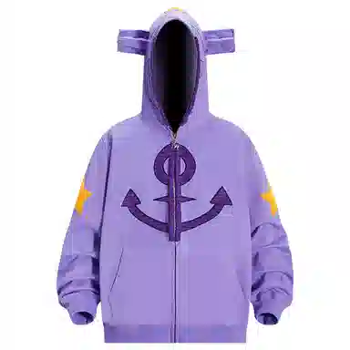 KAKAZZY Pirate Smile Hoodie Purple
