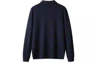 恒源祥 纯色套头翻领毛衣 男款