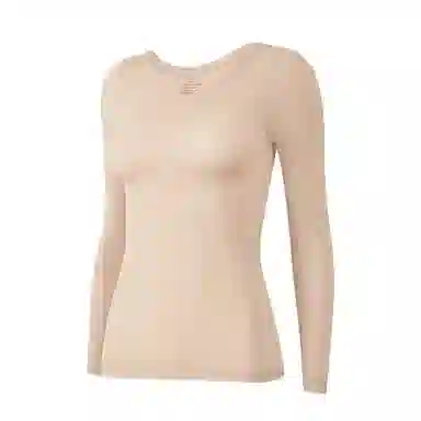 内在密码 玻尿酸升级版玻色因美肤衣防静电锁温保暖润肤超薄弹力大修身显瘦大码女秋衣保暖上装 女款