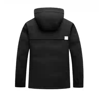 鸭鸭 山系户外加厚保暖多口袋工装风休闲宽松连帽套头羽绒服 男女同款