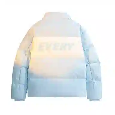 鸭鸭 新年战袍加厚保暖鸭绒字母休闲宽松无性别立领羽绒服 男女同款