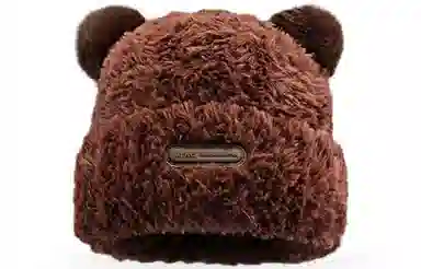 优幽兰 韩版显脸小 大头围防风防寒包头 加厚保暖针织 护耳高级感 绒线帽 女款