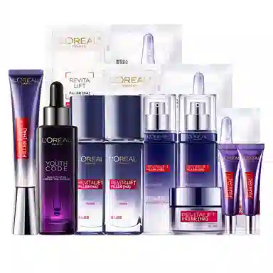 欧莱雅 复颜玻尿酸系列玻色因护肤套装 保湿滋润补水