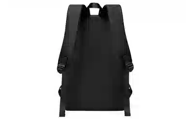 马莎兰缇 经典百搭机能纯色大容量防泼水运动出行商务差旅 织物 书包背包双肩包 大号 男款 黑色/烟灰色