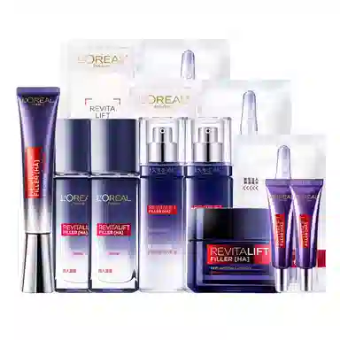 欧莱雅 复颜玻尿酸系列玻色因护肤套装 保湿滋润补水