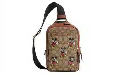 COACH x Disney Mickey Embroidered Crossbody Bag
