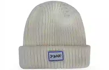 优幽兰 韩版显脸小毛线帽百搭时尚针织帽纯色字母防风防寒大头围包头帽学生加厚保暖高级感小众穿搭 绒线帽 男女同款情侣款