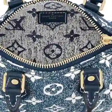 Louis Vuitton Speedy Nano Denim Blue