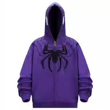 KAKAZZY Spider Embroidered Hoodie