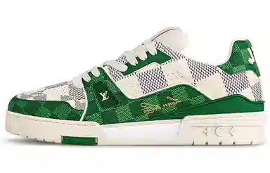 LOUIS VUITTON Trainer White Green