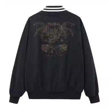 Oniarai Wing Embroidery Jacket Black