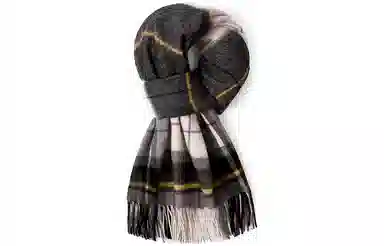 优幽兰 经典款针织加厚保暖商务休闲护脖子防风防寒 绒线围巾 男款